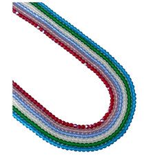 1200 pcs Bulk Beads Czech Boho Glass Color 3mm Tiny Round Spacers Red Green Blue