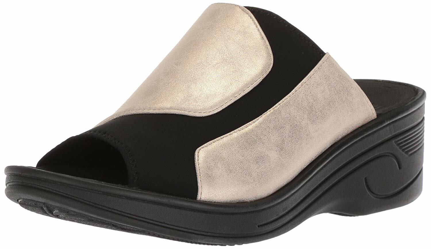 Easy Street damen Solite Fabric Peep Toe Casual Platform Sandals Easy Street damen Solite Fabric Peep Toe Casual Platform Sandals