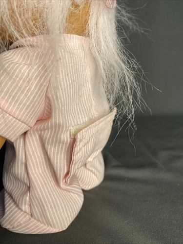 Vtg 8" Sleepy Time Night Night Russ Troll Doll Pink Pajamas Nightcap Teddy Bear - Picture 11 of 12