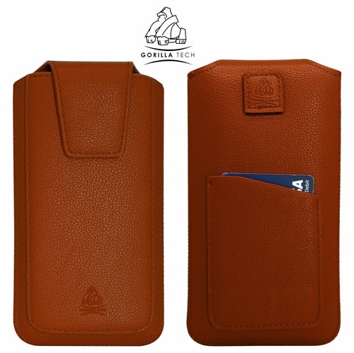 Leather Pouch Pull Tab for Mobile Phones Protective Case XL Size New - Picture 18 of 29