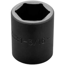 Proto J7438H Impact Socket: 1/2" Drive, 6-Point, 2" Length, 1-3/16" Socket Size