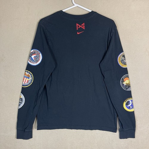 Nike T-Shirt Mens Medium Black The Nike Tee NASA Space Long Sleeve Casual Adult - Picture 13 of 14