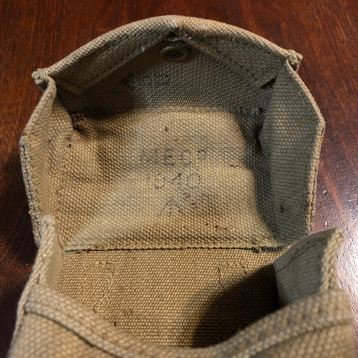 Early WW2 British Army P37 Pattern 37 Khaki Utility Pouch