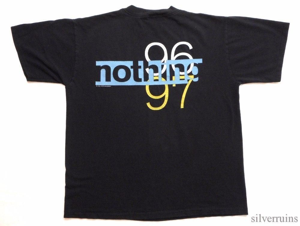 Nine Inch Nails Vintage T Shirt 1996 Concert Tour NIN Nothing