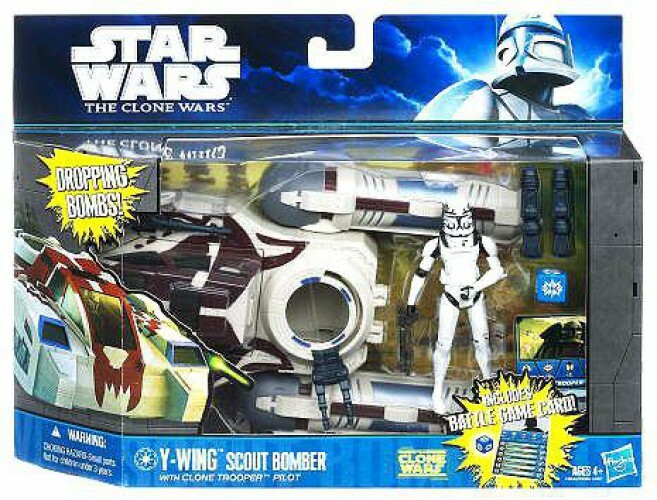 estrella guerras YWing Scout Bomber with Clone Trooper Pilot Vehicle e azione cifra estrella guerras YWing Scout Bomber with Clone Trooper Pilot Vehicle e azione cifra