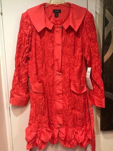 Women's Church Outerwear Winter fall Smoked Orange trench coat jacket plus 2X 3X - Picture 5 of 12