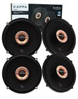 4x Infinity Kappa 63Xf 6.5" Two-way 510W Total Peak Power Car Audio Speakers