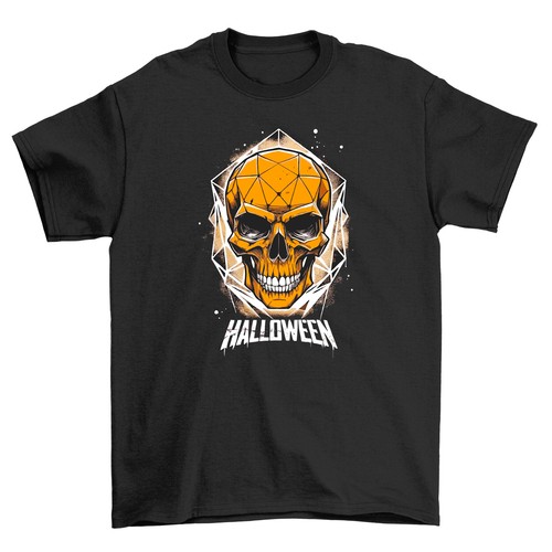 "HALLOWEEN_233" Skull Graphic Tee - Spooky Yet Stylish! 100% Cotton, Funny Unise - Picture 1 of 46