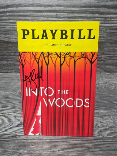  INTO THE WOODS, PLAYBILL,  JAN 2023,  SIGNED, ST JAMES THEATRE, GAVIN CREEL - Picture 1 of 7