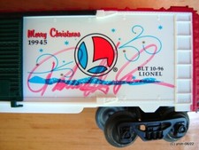 1996 LIONEL TRAINS 6-19945 *Holiday Boxcar* NIB ~ SIGNED! Christmas Tree