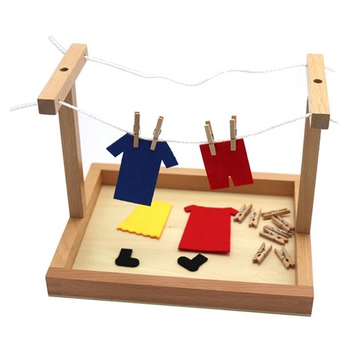 EducacióN Temprana EnseñAnza de la Vida Madera DIY SimióN Ropa Mo de Secado I1F1 - Imagen 2 de 8
