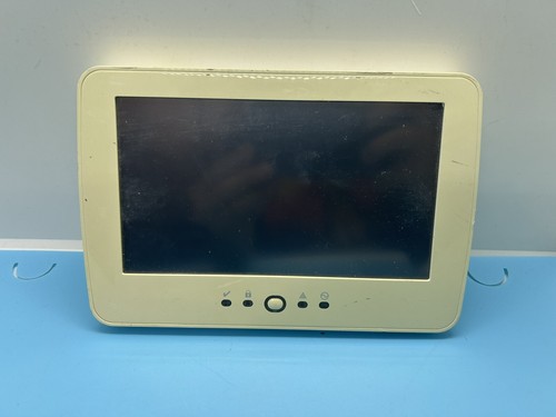 DSC PTK5507 Touchscreen Keypad (White) . Yellowish, Read