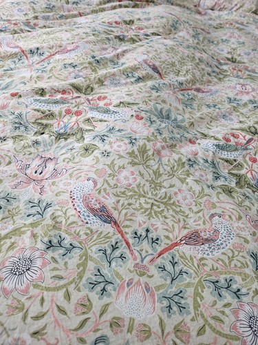 🍓Queen Bettwäscheset WILLIAM MORRIS England ERDBEERDIEB Sommer 3-teilig NEU🍓 - Bild 12 von 12