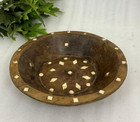 Antique Wooden Dough Kneading Parat Bowl Original Old Hand Carved
