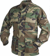 Propper Intl F5454 Cotton Ripstop BDU Coat Woodland Camouflage XX-Large Reg NWT