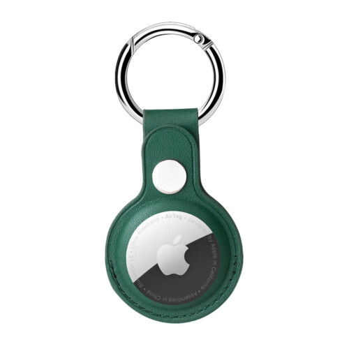 AirTag Case For Apple Air Tag Cover Tracker PU LEATHER Car Key Chain Ring Holder - Picture 9 of 16