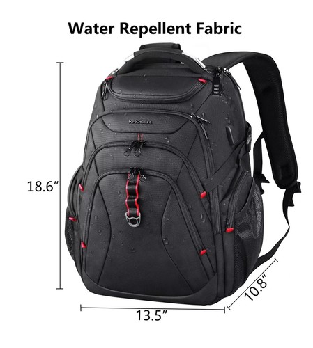 KROSER Travel Laptop Backpack 17.3 Inch XL Computer Backpack with Hard Shell - Picture 6 of 6
