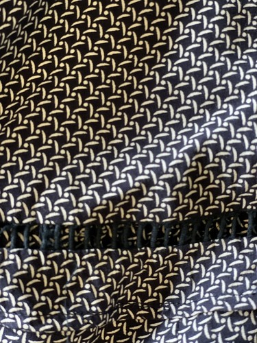 DEBBIE DABBIE BY ANGEL BIBA Dress Navy Geometric Shoestring Zip Ladies Size 8 - Picture 6 of 9