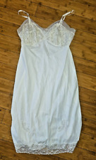 Vintage Van Raalte White Cream Nightie Slip Lingerie Nylon Size 36