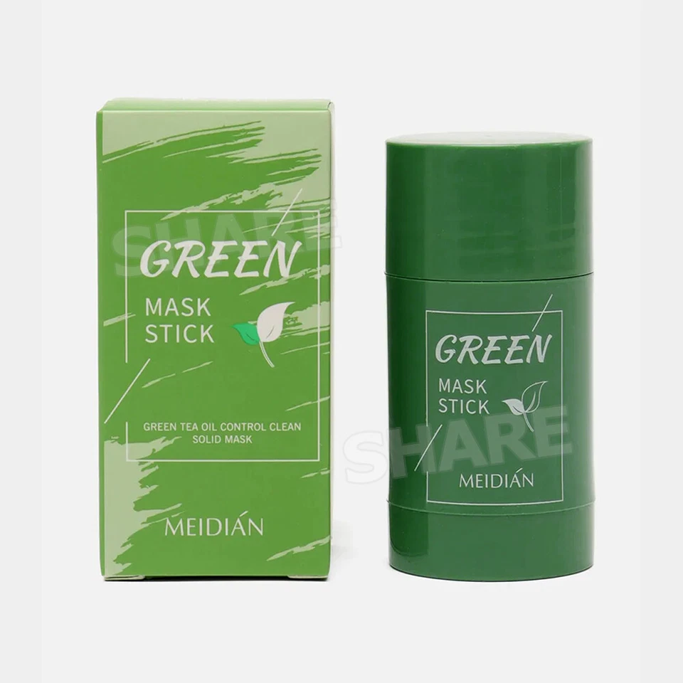 Green Tea Cleansing Mask Facial Stick Oil Acne Control Blackhead Deep Clean Pore - image 2 of 4