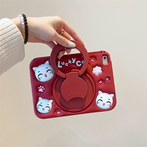For iPad Air 11 2024/Pro 11/10.9" Cute Cartoon Silicone Handle Stand Strap Case - Picture 16 of 239