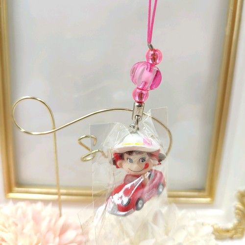 FUJIYA PEKO CHAN Charm Phone Beads Strap Driving Car Charm Beads Keychain Japan - Picture 8 of 12