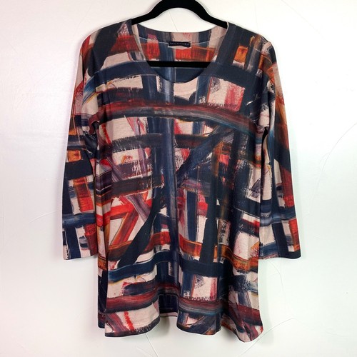 Nally & Millie Sweater Women’s Size M Abstract Knit Tunic