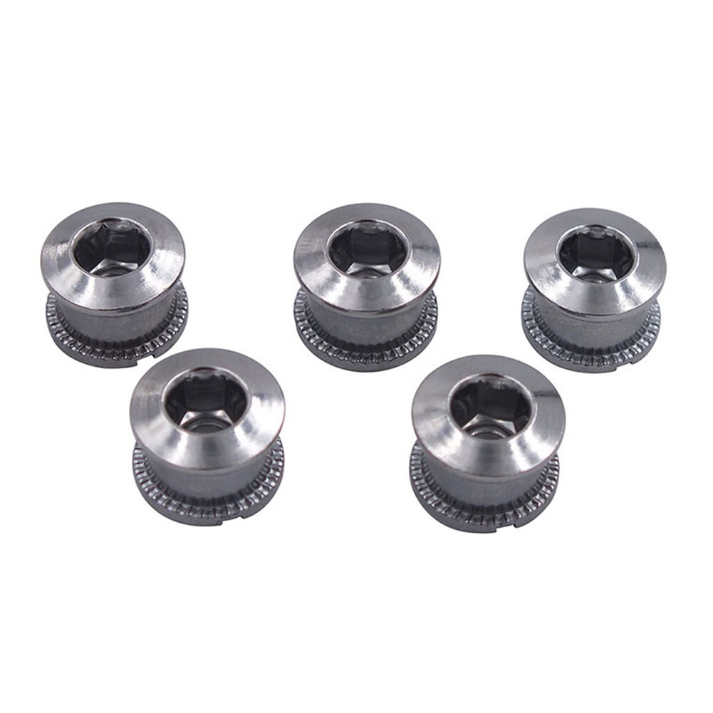 Bike Crankset Bolts For Single Chainring Locking Thread M8 22g/bag 5pcs