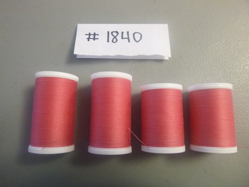 Coats & Clark Dual Duty XP All Purpose Thread ... yards, 4 hot pink Spools #1840 - Picture 2 of 2
