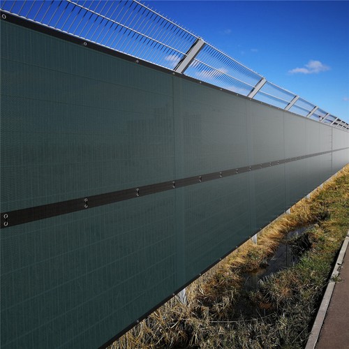 50 Fuß Sichtschutz Zaun Sichtschutz Garten Hof Windschutz Netz Schatten Abdeckung Grün - Bild 15 von 19