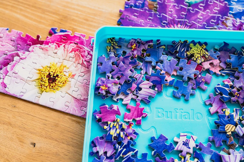 Puzzle Sorting Trays 7 Count Sturdy Sorting Trays Colored 1000 puzzle pieces New - Picture 6 of 12