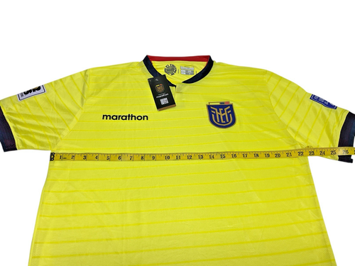 Camiseta de Fútbol Nacional Maratón Ecuador Casa 2026 Clasificatorios Calce Ajustado/2XL - Imagen 3 de 8