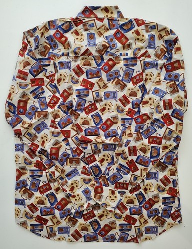 IKE BEHAR (New York). Multicolored Men Dress Shirt. Size M. Made In USA - Picture 8 of 8
