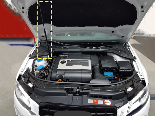 Front Bonnet Hood Gas Struts Support 290N For Audi A3 S3 8P Hatchback 2003-2013 - Picture 12 of 12