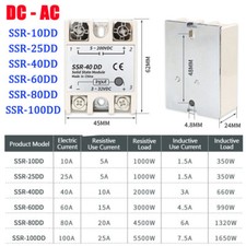 Single Phase Solid State Relay Module DC - DC SSR 10DD - 100DD 3-32VDC 5-200VDC