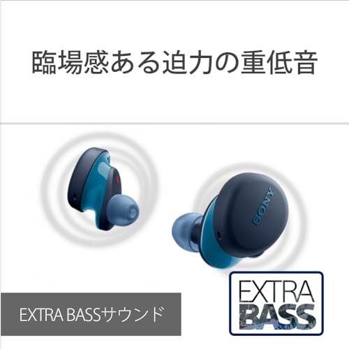 SONY WF-XB700 BZ Bluetooth Wireless Earphone EXTRA BASS Black Earbuds Japan - Picture 8 of 14