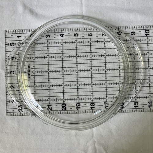 Pyrex Clear Glass Round Replacement Lid Only 683 C B-5 Vintage - Fits 7" Pan - Picture 5 of 5