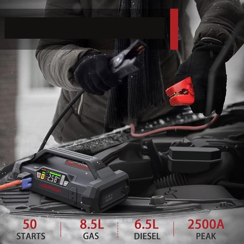 12V 2500A Autobatterie Booster Starthilfe Luftkompressor LOKITHOR JA302 + Ladegerät - Bild 9 von 11