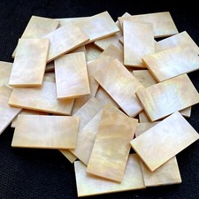 10x Mother of Pearl Inlay 1-1/2"x3/4"x3/32" 36x19x2mm Guitar Yellow