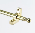 Pack of 7 Deluxe Polished Brass Stair Rods with Brackets – 12.5mm