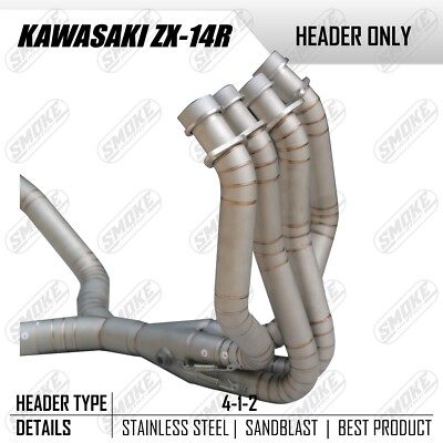 Header Exhaust Pipe 4-2-1 Fit Kawasaki Ninja ZX-14R 2012 Header Exhaust Pipe 4-2-1 Fit Kawasaki Ninja ZX-14R 2012