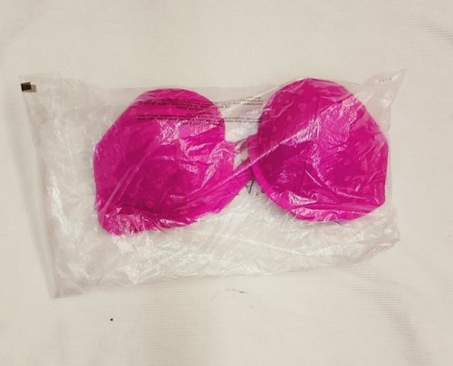 VICTORIA'S SECRET Sexy Tee I Heart You Plunge Push-Up Bra-PNK-(36B)NEW - Picture 1 of 8