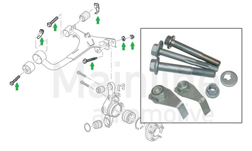Rear Upper Left Control Arm SET for Land Rover LR4 10-16 with Full Hardware Kit - Picture 7 of 7
