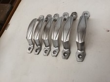  6  POIGNEES DE MEUBLE   ART DECO  Aluminium Brossé 