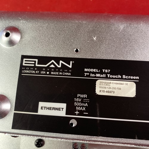 ELAN Home Systems TS7 7" In-Wall Touch Screen White - Picture 4 of 8