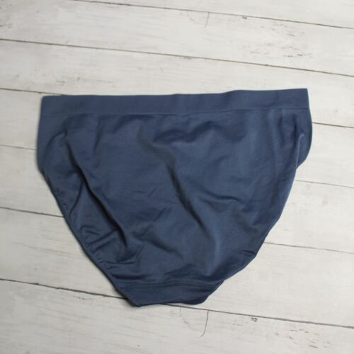 Ambrielle Women's High Cut Leg Brief Panties Plus Size 2X Blue - Picture 10 of 10