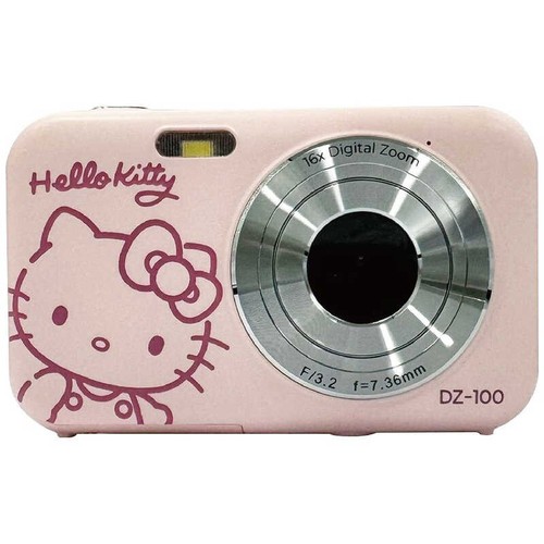 YASHICA Compact Digital Camera DZ-100 Hello Kitty Playground Pink Japan NEW - Picture 2 of 8