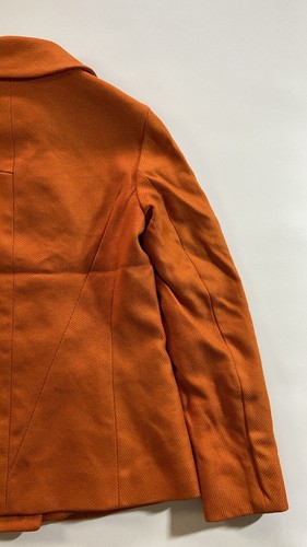 Rare Jil Sander by Raf Simons Button up orange blazer suit jacket Size US 2 - Picture 13 of 24