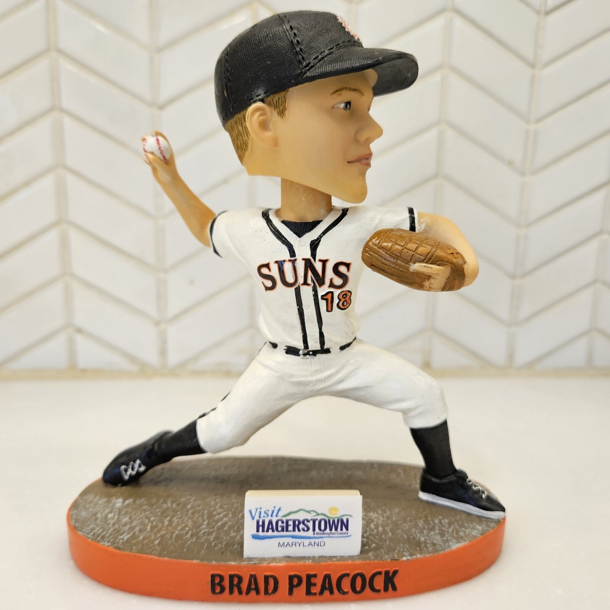 Hagerstown Suns BRAD PEACOCK BOBBLEHEAD MiLB Houston Astros