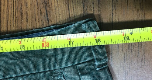 Vintage 70s Cotton Supply Pants 37x31 Mens Faded Olive Green Talon Zip Made USA - Picture 4 of 5